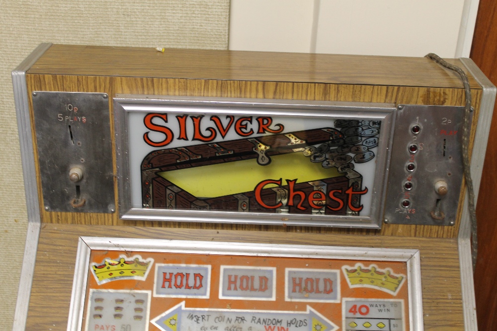 A VINTAGE 1970S SILVER CHEST BRENCO FRUIT MACHINE A/F - Image 2 of 3