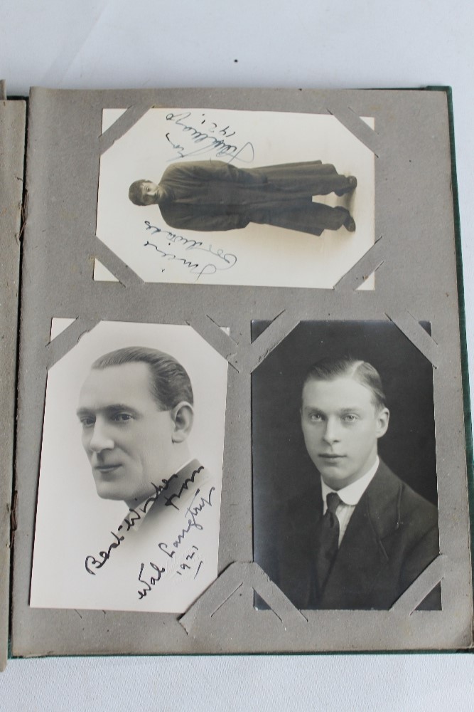 A COLLECTION OF EARLY 20TH CENTURY SIGNED PHOTOGRAPHS OF MAINLY BRITISH STARS, contained in a - Image 2 of 5