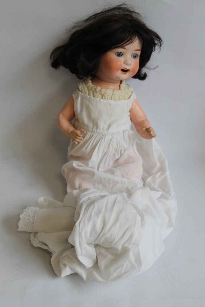 A HEUBACH KOPPELSDORF BISQUE HEADED VINTAGE DOLL