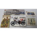 THREE BOXED UNMADE MODEL KITS, to include Airfix 1:32 Alfa Romeo 1933, Airfix 042021:600 HMS Hood,