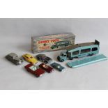 A BOXED DINKY 382 PULLMORE CAR TRANSPORTER with loading ramp together with other loose Dinky and