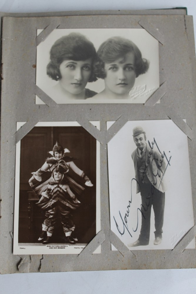 A COLLECTION OF EARLY 20TH CENTURY SIGNED PHOTOGRAPHS OF MAINLY BRITISH STARS, contained in a - Image 3 of 5