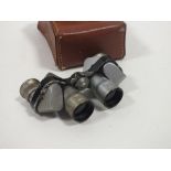 A PAIR OF CASED MARCURY VINTAGE BINOCULARS