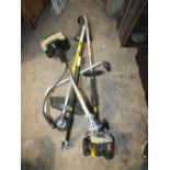 A RYOBI PETROL STRIMMER TOGETHER WITH A TITAN EXAMPLE