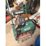 A QUALCAST CLASSIC PETROL 35S LAWNMOWER WITHOUT BOX