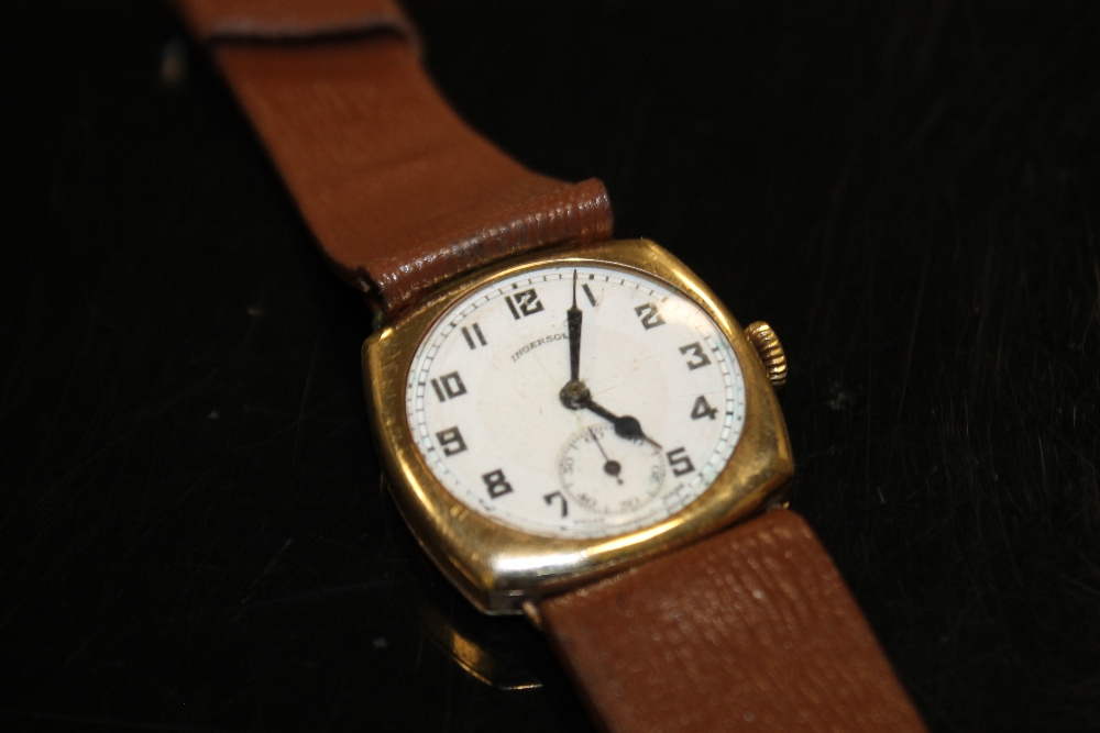 A VINTAGE GENTS INGERSOL WRIST WATCH