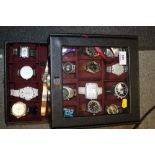 A WATCH DISPLAY BOX AND CONTENTS