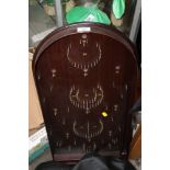 MODERN MAHOGANY BAGATELLE GAME