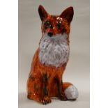 A LARGE SIGNED ANITA HARRIS ART POTTERY FIRESIDE FOX