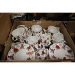 A BOX OF TEDDY BEAR PATTERN CHINA