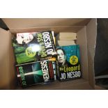 A BOX OF PAPERBACK BOOKS, IAN RANKIN ETC.