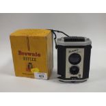 A BOXED BROWNIE REFLEX CAMERA