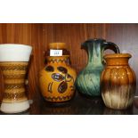 A SELECTION OF WEST GERMAN STUDIO POTTERY ETC