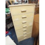 A RETRO EIGHT DRAWER CHEST