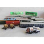 A COLLECTION OF BOXED AND LOOSE MARKLIN, FLEISCHMANN AND POCHER HO GAUGE ITEMS, to include DB