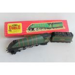 A BOXED HORNBY DUBLO A4 CLASS 4-6-2 LOCOMOTIVE 60030 "GOLDEN FLEECE" with tender BR green