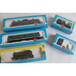 FIVE BOXED '00' GAUGE LOCOMOTIVES to include Airfix Class 41 Diesel D5531 BR green, 0-6-0 Class 4F