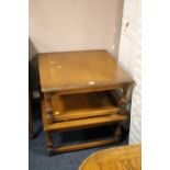 A PAIR OF ERCOL SQUARE COFFEE TABLES A/F (2)