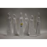 SET OF SIX PAULA SHONE SPODE FIGURES