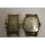 TWO ART DECO GENTS WRISTWATCHES TO INCLUDE A BULOVA EXAMPLE