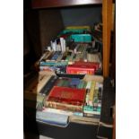 FIVE TRAYS OF ASSORTED BOOKS