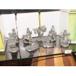 A SET OF TWELVE BOXED THE CRIES OF LONDON PEWTER FIGURES