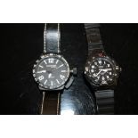 TWO MODERN GENTS WRISTWATCHES