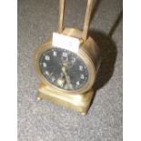 AN ANTIQUE BRASS GRAVITY CLOCK A.F