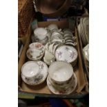 A TRAY OF ASSORTED CHINA TO INCLUDE ATLAS CHINA
