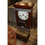 A VINTAGE NATIONAL TIME RECORDER CLOCKING IN CLOCK A/F TOGETHER WITH A BAGS OF PARTS