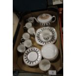 A TRAY OF SUSIE COOPER CORINTHIAN CHINA