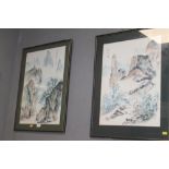 TWO ORIENTAL STYLE PAINTINGS