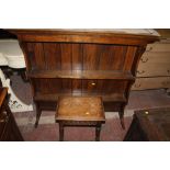 A DRESSER TOP TOGETHER WITH A OAK COFFEE TABLE