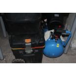 TWO TOOLBOXES AND CONTENTS TOGETHER WITH A AIR COMPRESSOR