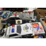 A QUANTITY OF TOY CARS ETC