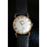 A BENRUS 21 JEWEL 14K WRIST WATCH, Dia 3.25 cm