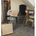 ARNOLD MACHIN (1911-1999). A collection of artists equipment, all from Garmelow Manor, to include