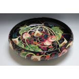 A LARGE AND IMPRESSIVE MOORCROFT PRESTIGE 'QUEENS CHOICE' PATTERN BOWL, impressed marks and