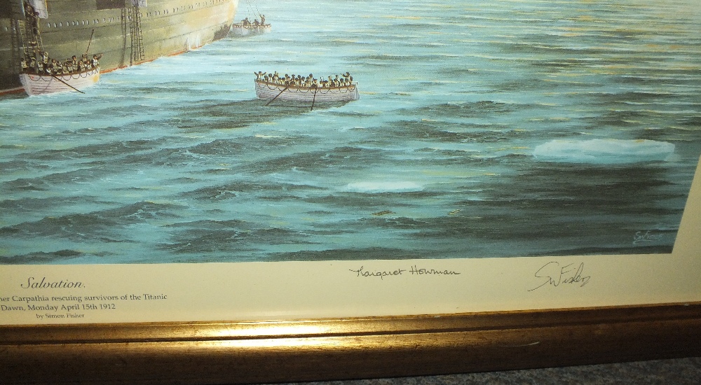 TITANIC INTEREST - AFTER S.W.FISHER, 'Salvation', signed to the border in pencil by the artist and - Image 14 of 18