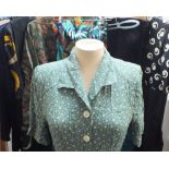 A SMALL COLLECTION OF LADIES VINTAGE CLOTHING, various styles and periods to include examples by