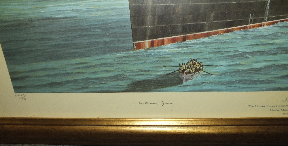 TITANIC INTEREST - AFTER S.W.FISHER, 'Salvation', signed to the border in pencil by the artist and - Image 17 of 18