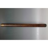 A 19TH CENTURY LEATHER CASED TELESCOPE, L 66 cm A/F