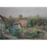 A. HANDCOCK (XIX-XX). 'Harford Swimbridge, N. Devon', signed lower right and dated 1897, oil on