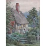F. CARLESS. A pair of late 19th / early 20th century British school, rural wooded landscapes with