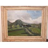 IRISH SCHOOL (XX). 'Co. Kerry', bearing label verso, oil on canvas, framed, 35 x 45 cm