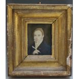 A 19TH CENTURY PORTRAIT MINIATURE OF JAMES HENDERSON, Consul General of Columbia, see verso in