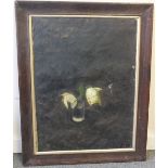 TWENTIETH CENTURY SCOTTISH SCHOOL, an impressionist still life study of a single flower in a