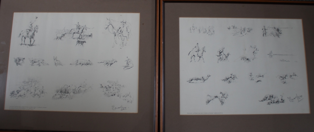 MICHAEL LYNE (1912-1989). Studies from some of the artist's original drawings for Daphne Moore's 'In
