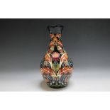 A LARGE MOORCROFT POTTERY PRESTIGE 'OWL AND PIGEON' PATTERN LIMITED EDITION VASE, designed by Nicola
