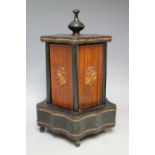 A FRENCH STYLE CIGAR CABINET, H 29.5 cm